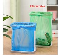 Support de sac poubelle avec couvercle - PZCC - 70 à 120 l - 40x30x76 cm - Extra robuste - Stable