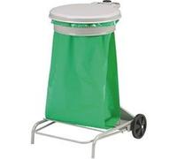 Support de sacs poubelles roulant 50 litres Rossignol à pédale gris G