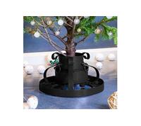 Support de Sapin de Noël Base d'Arbre de Noël Porte-sapin Support d'Arbre de Noël Base de Sapin de Noël Salon Noir 29x29x15,5 cm