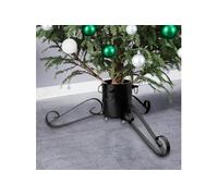 vidaXL Support de sapin de Noël Noir 58x58x21 cm 331319 Noir G