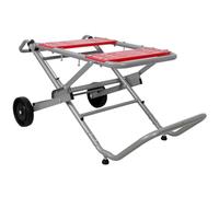 Support de scie à table portable avec roues, support de scie à table pliable pour travail du bois, base à onglet universelle, roues de 20,3 cm, support robuste de 150 kg, 3e génération professionnelle