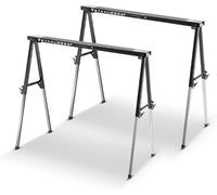 Support de scie SB-910 ST, lot de 2, réglable en hauteur de 645 à 910 mm. Support métallique avec revêtement en poudre, support universel pliable, support pour échafaudage, capacité de charge de 150 k