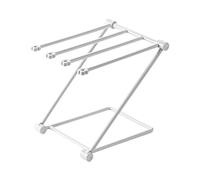 Support de Séchage de Torchon de Comptoir, 20×16×25.5cm Support de Rangement de Torchon Pliant à 4 Bras, Cintre de Torchon Porte-Serviettes pour Cuisine à Domicile Organisateur (Gray)