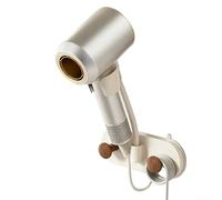 Support de sèche-cheveux polyvalent avec base d'aspiration puissante, support mural pour l'organisation de la salle de bain, peut contenir différentes tailles et outils, matériau ABS en finition