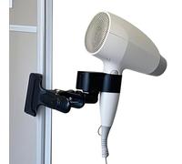 Support de sèche-cheveux rotatif à 360 degrés, support de sèche-cheveux mains libres, pour lavabo, comptoir, chambre à coucher, douche, toilettes, appartement, dortoir, maison