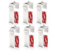 Support de Serrage pour Store Enrouleur Duo, Store Enrouleur, Mini Store Enrouleur, sans perçage, réglable de 1,5 à 2 cm, 3 Paires, y Compris Patins adhésifs