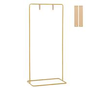 Support de signe de bienvenue mariage en fer réglable, support chevalet carré avec sangles en cuir pour décoration mariage, doré