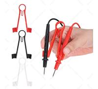 Support de sonde multimètre à une main de 8 mm - Clip de plomb de test rouge/noir/blanc pour électriciens, libérez votre main pour le soudage red