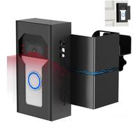 Support de sonnette antivol pour sonnette Ring Doorbell 4/3/3 Plus/2/1, sans perçage, support de sonnette vidéo réglable pour maison, appartement, bureau, chambre, étanche, fabriqué en aluminium (noir