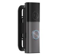 Support de sonnette de porte réglable compatible avec Ring Battery Video Doorbell 2ème génération/Plus/Pro & Ring Wired Video Doorbell Pro, support d'angle à 35° gauche/droite avec tampon adhésif et