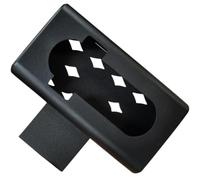Support de Sonnette Vidéo Acier et Plastique Noir, sans Perçage | Montage pour Usage Quotidien, Protège L’appareil, Refroidissement par Air, pour Vidéo Doorbell