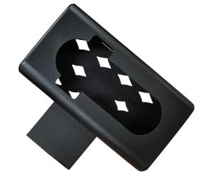 Support de Sonnette Vidéo Acier et Plastique Noir, sans Perçage | Montage pour Usage Quotidien, Protège L’appareil, Refroidissement par Air, pour Vidéo Doorbell