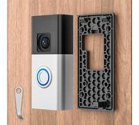 Support de sonnette vidéo adhésif sans perçage compatible avec la sonnette Ring Battery Doorbell (version 2024), accessoires de montage de porte pour appartements, bureaux et maisons (lot de 1)
