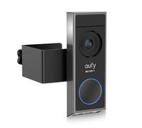 Support de sonnette vidéo antivol compatible avec Eufy E340 - Installation sans perçage, détecteur de mouvement débloqué, support réglable Eufy Doorbell E340 pour maison, appartement, location (noir)