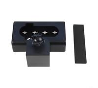 Support de sonnette vidéo antivol sans perçage en acier inoxydable pour Ring 1 2 3 Secure Clip On Protector Convient aux portes de 3,3 à 5,1 cm Noir