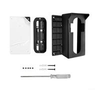 Support de sonnette vidéo réglable pour Smart Bells - Support mural rotatif pour portes intérieures - Résistant aux intempéries - Noir - 9 x 7 x 15,5 cm