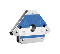 Support de soudage magnétique solide 25 kg Positionneur multi-angle 45 90 135 degrés Pince en acier pour outils de travail des métaux MIG TIG MMA Bleu 12 x 8 cm (B)