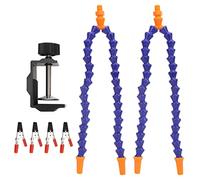Support de soudure flexible à 4 bras bleu multifonctionnel pour la réparation et la fixation de circuits imprimés avec clip inférieur rotatif à 360° et tubes