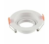 Support De Spot Encastrable Led Rond V-Tac Gu10 Blanc Réglable