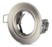 Support De Spot Encastré Led Rond V-Tac Gu10 Et Gu5.3 (Mr16) Couleur Nickel Sétiné