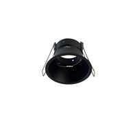 Support de spot rond basse luminance noir Ø83mm IP20