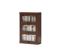 Support de stockage de CD Armoire de plancher bibliothèque en bois massif | Vitrine domestique(Green)
