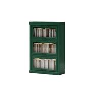 Support de stockage de CD Armoire de plancher bibliothèque en bois massif | Vitrine domestique(Walnut)
