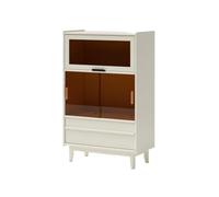 Support de stockage de CD Armoire de rangement domestique for salon | Vitrine minimaliste moderne(Blanc)