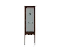 Support de stockage de CD Armoire de rangement salon style ancien moyen | Présentoir de vitrine en bois massif