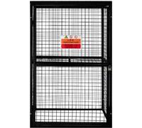 Support de stockage pour bouteilles de gaz KuKoo, capacité pour 6 bouteilles de 19 kg, en acier galvanisé, pliable, couleur noire