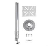 Support de suspension vertical pour caméra dôme PTZ : crochet mural en aluminium robuste pour caméra de vidéosurveillance 40-80 cm longue portée kit d'installation argenté (30-60 cm)