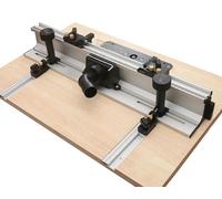 Support de table de fraisage - 700 mm - Profilé en aluminium - Rail en T de 300 mm - Supports réglables - Protection pour fraise - Noir