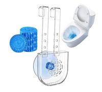 Support de tablette de réservoir de toilette - Panier suspendu transparent pour tablette de nettoyage | Support de nettoyage pour cuvette de toilette en ABS avec ventouse | Organiseur de réservoir