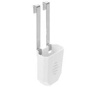 Support de Tablette Nettoyante pour Cuvette, Suspendu de Réservoir | Métal et ABS, Crochet Antidérapant sans Outil, Blanc, Protège Clapet et Valve, pour Sanitaires Multiples