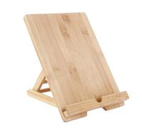 Support de tablette pour bureau, trou de charge, support de lecture | Support de lecture en bois pour livre de cuisine / écran / liseuses / smartphones / livres / livres de cuisine / appareil