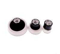 Support de tampon de polissage pour plaques de 1/2/3" avec filetage 5/8-11 compatible avec les outils de polissage rotatifs (blanc)