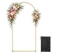 Support de toile de fond pour arche de mariage 2 m avec couverture blanche