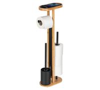 Support de toilettes 4 en 1 WENKO OREA, avec étagère pour téléphone