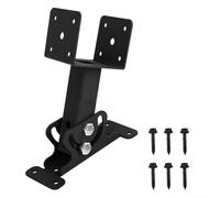 Support de Toit Réglable pour Pergola et Gazebo - Acier Allié 0-180 Degrés - Installation Extérieure Résistante Intempéries 25,4x10,2x15,2 cm