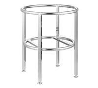 Support de tonneau en acier inoxydable robuste, chariot multifonction pour vin, huile, graisse de friteuse, support de casserole durable