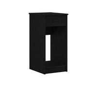 vidaXL Support de tour d'ordinateur avec tiroir noir 35x45x77 cm