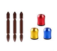 Support de tournevis magnétique amovible pour perceuses hexagonales avec construction en alliage d'aluminium et forte adhérence pour électriciens, constructeurs, kit d'accessoires de bricolage rouge