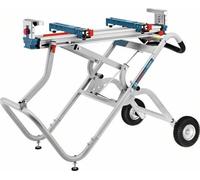 Support de Travail Bosch GTA 2500 W, 1044 mm Longueur, 947 mm Hauteur, Compatible Scies à Onglets, Mobile