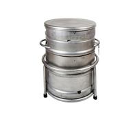 Support de trépied rond pour Barbecue tonneau - réglable et Stable pour la cuisine et les grillades en plein air