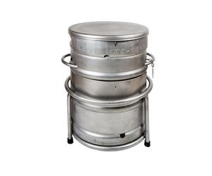 Support de trépied rond pour Barbecue tonneau - réglable et Stable pour la cuisine et les grillades en plein air
