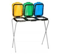 Support de tri des déchets pour 3 sacs avec couleurs universelles