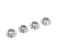 Support de tringle de placard 10Pcs 19-32mm Acier Inoxydable pour Armoire | 10Pcs Supports de bride de tringle 19/22/25/32mm Acier Inoxydable Antirouille pour Armoire dressing(22MM)