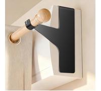 Support De Tringle Rideau Sans Perçage Ultra-Résistant - Fixation Adhésive Renforcée Pour Coffre De Volet Roulant - Support Métal