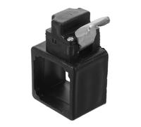 Support de Tube de Parasol Carré 3,5cm en PP Métal noir | Manchon à Anneau, Serrage Rapide sans Perçage, pour Tentes Pliantes, Kiosques et Mâts