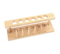 Support de Tube en Bois pour Gobelets Cocktail, Bar et Restaurant | Présentoir Décoratif, Structure Robuste, pour Coupe de Vin et Cocktail, Teinte Kaki, Usage Bar Restaurant
